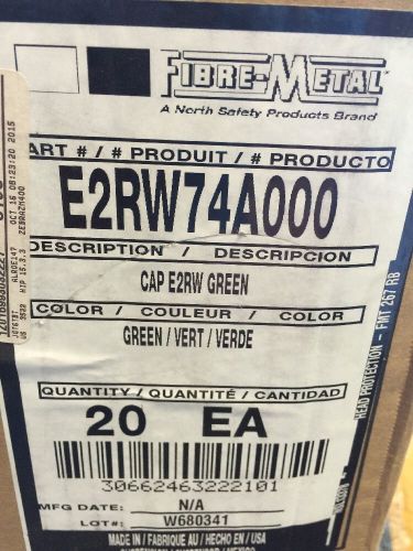 Fibre-metal by honeywell e2rw74a000 hard hat cap style ratchet green 20 hard hat for sale