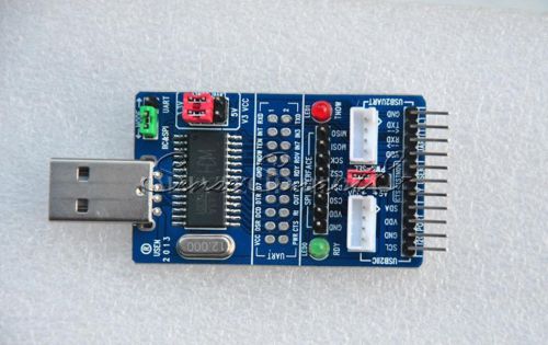 ALL IN 1 Multifunctional USB to SPI/I2C/IIC/UART/TTL/ISP serial Adapter