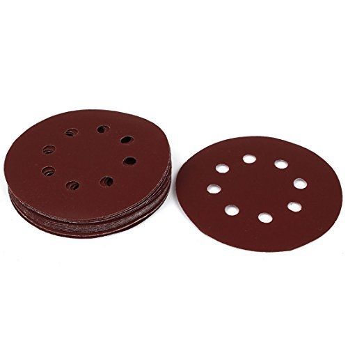 Uxcell 5inch dia 320 grit 8 holes sanding disc sandpaper 20pcs for sale