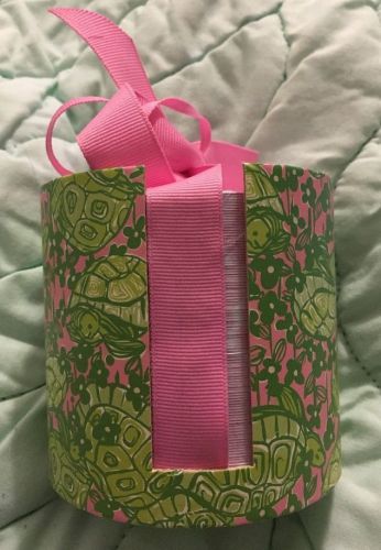 Lilly Pulitzer Mini Note Pad Turtles Pink Green Preppy NEW !