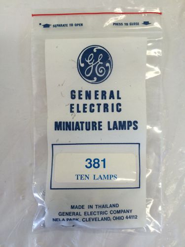 GE 381 Miniature Lamps, Box of 10