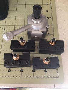 Mini Quick Change Tool Post For 7&#034;x10&#034;, 12&#034;, 14&#034; Lathe With Tool Holders