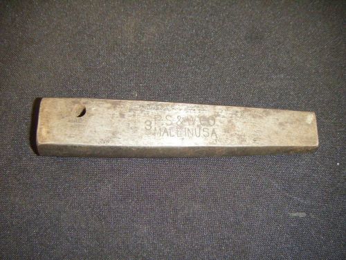 P.S &amp; W.CO No.3 Rivet Setting Tool Punch Tinsmith Aircraft Blacksmith