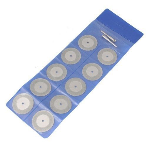 Revesun 10 Pcs Diamond Cutting Discs Drill Bit For Rotary Tool Dremel Stone