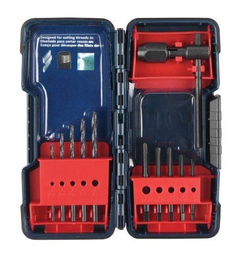 Bosch B44710 11 Piece Tap and Drill Set, Black Oxide