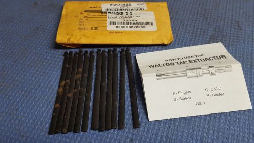 WALTON 22254 4 Flute Tap Extractor Finger - Size: 1/4&#034; Lot of 12