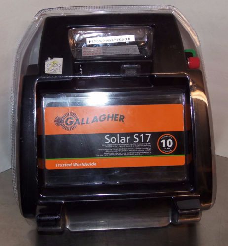 Gallagher G344404 S17 Portable 6-Volt Fence Energizer with Solar Panel, 10 Acres