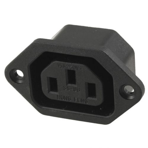 K9 ac 250v 10a iec 320 c13 panel mount plug connector socket black for sale