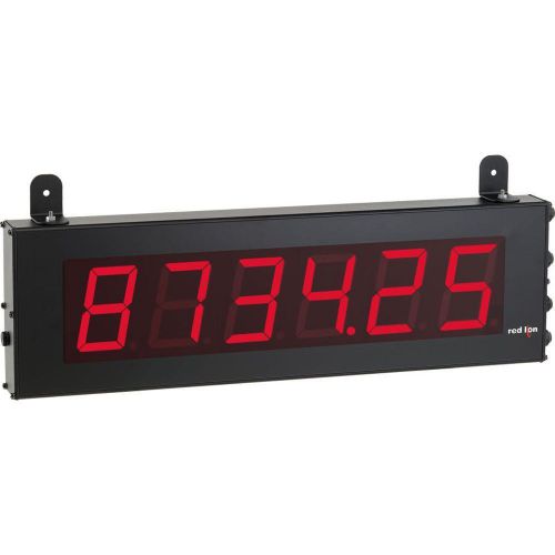 Red lion basic counter display, 6 digits 4&#034; character led display, 50-250 vac, 5 for sale