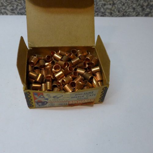 Box of 190 copper Buchanan 2011S Open End Pres-sure Splice Caps for 3#12 to 3#8
