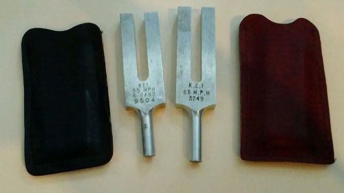 Radar Calibration Tuning Fork Set K band 65 and 35 MPH w/ Cases