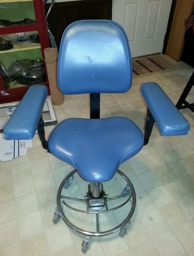 Pedigo hydraulic surgeons stool with backrest &amp; armrests - retail $2982 for sale