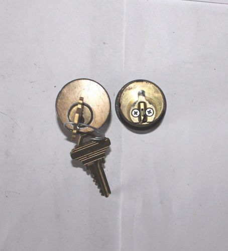 Lot of 2 Schlage 1&#034; Mortis Cylinder w2 Key SC1 Replacement Keyed Alike Locksmith