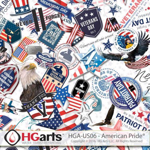 Hydrographic film (5sqm/roll) water transfer film | american pride by hg arts for sale