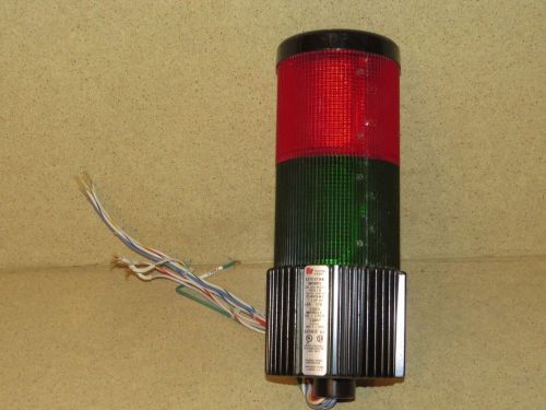 Federal signal beacon stack light litestak lsb-120 red / green for sale