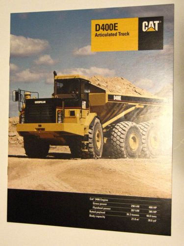 CAT D400E Articulated Dump Truck brochure
