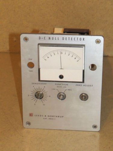 LEEDS &amp; NORTHRUP DC NULL DETECTOR CAT NO 9834-1