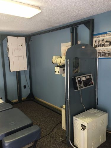 Older  Chiropractic X-ray Room with L-Frame
