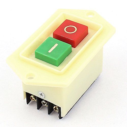 Uxcell ac 380v 10a latching 2 position i/o push button switch for bench drill for sale