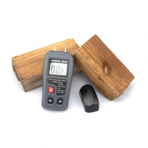 LCD 0-99.9% 2Pins Wood Industry Digital Moisture Meter Humidity Tester Timber~FG