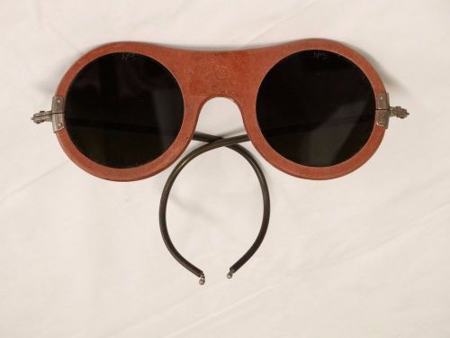 Vtg american optical welding safety glasses steampunk sunglasses tinted nw5 for sale