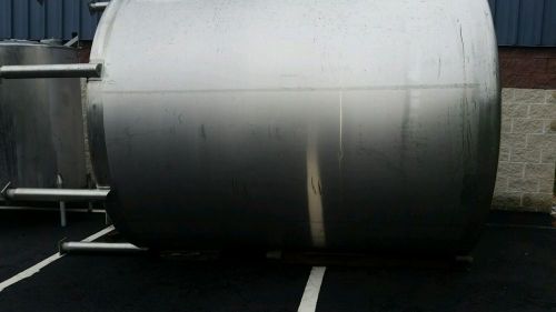 5000 Gallon Stainless Steel tank, single wall, sanitary, vertical.