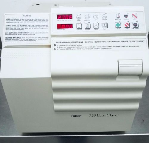 Ritter / Midmark - M9 Ultraclave w/ 3 Trays - Bench Top Autoclave Sterilizer