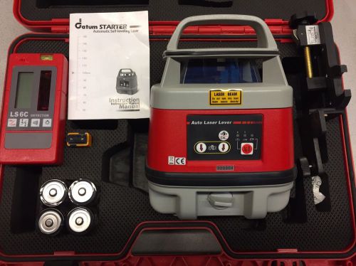 DATUM STARTER GEO-MASTER SP-300 AUTOMATIC SELF-LEVELING ROTATING LASER RED BEAM