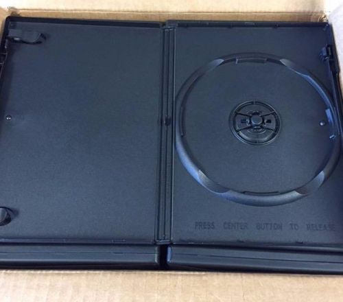30 Black Single DVD Cases Empty Original Amaray 14MM Standard Size NEW