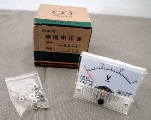 Ysheng Analog Panel Meters - 30V Voltmeter &amp; 20A Ammmeter