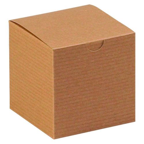 Boxes 100 Kraft 4 x 4 x 4 Cardboard Coffee Mugs Bakery Cupcakes Muffin Gift Box