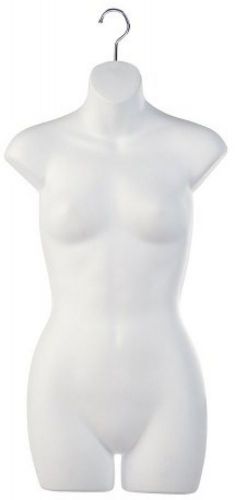 Deluxe Ladies Half Round Torso Form - White (Beware Of Cheap Imitations!) Box 1 – Picture 1