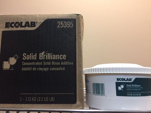 Ecolab #25395 solid brilliance rinse additive- free shipping for sale