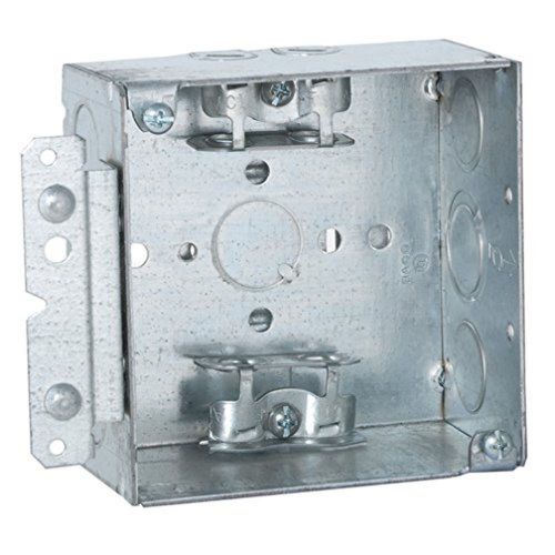 Hubbell-Raco 248HWP 2-1/8-Inch Deep Square Electrical Box, Welded with H Stud...