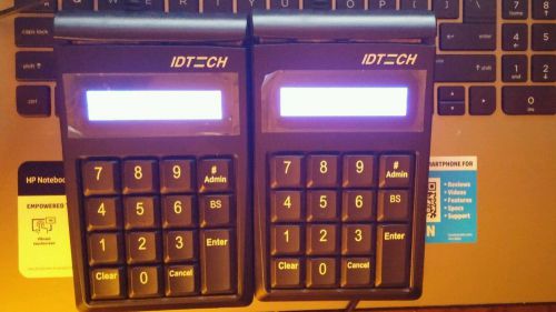 Two ID Tech POS Keypad Terminals IDKE-534833BE