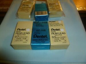 Pentel Refill Lead 0.5mm ,0.7mm   12 tubes in box NEW  6 Boxes CLOSE OUT SALE!