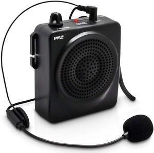 Portable PA Speaker Voice Amplifier - Built-in Rechargeable Battery w/ Headset M