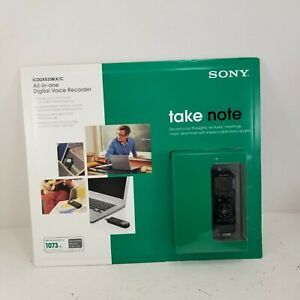 New! Sony ICD-UX533BLK/C All-in-one Digital Voice Recorder! Sealed