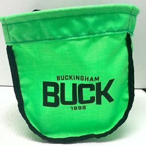 BUCKINGHAM MFG CANVAS BOLT BAG SAFETY GREEN P/N 4570G4