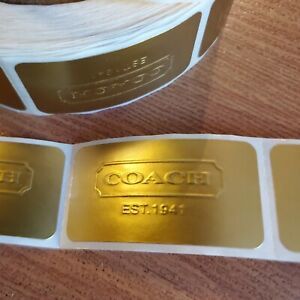 10 Authentic Coach Gift Boxes Gold labels 2&#034; each