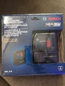 FACTORY SEAL Bosch 100&#039; 3-Point Self-Leveling Alignment Laser GPL 3 R (B8522)