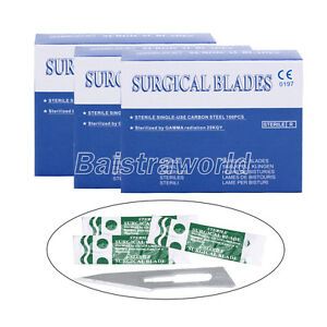 300PCS Dental Surgical Scalpel Blades carbon steel 11# for Instruments