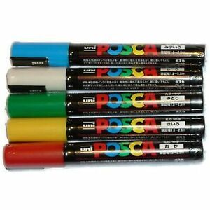 New beekeeper 5 pcs queen bee marking pen set blue red yellow white green posca