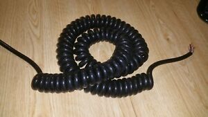 Pendant Electrical Cable, Spiral Cord, 15 cond, 22 awg.  15 ft stretched max