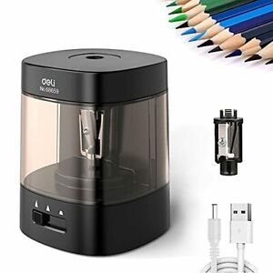 Electric Pencil Sharpener, USB &amp; Battery Operated 3 Adjustable Sharpening