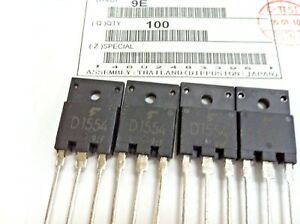 10 Pieces 2SD1554 Horizontal Output with Damper Diode