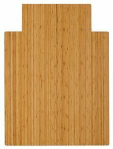 Anji Mountain Standard Bamboo Roll-Up Chairmat 36 x 48-Inch 8mm Thick Natural