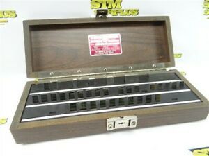 WEBBER PRECISION GAGE BLOCK SET + CROBLOX RC36A1 .5005&#034; TO 2&#034; READ DESCRIPTION