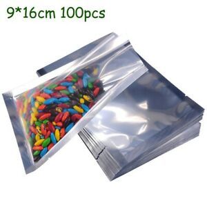 100pcs Bags Self-sealing Translucent Aluminum Foil Kitchen New Quality