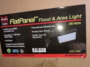 Morris  380wLED Area Flood Light 5000k Color 347-480v 44,000 Lumens Slipfitter M